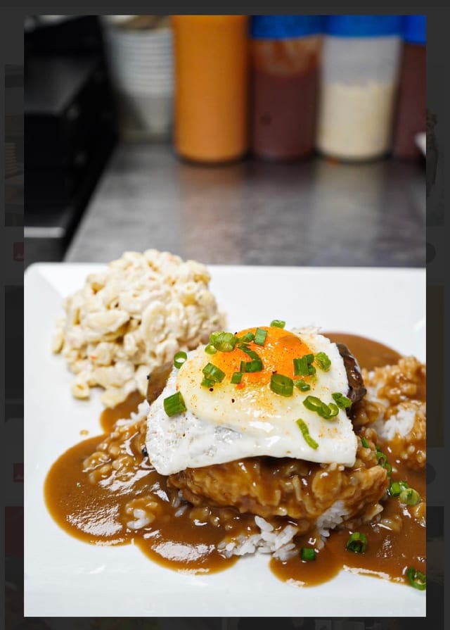 Loco Moco Plate Lunch.