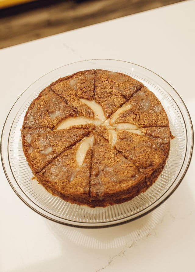 Cake, Slice of Delish Pear.