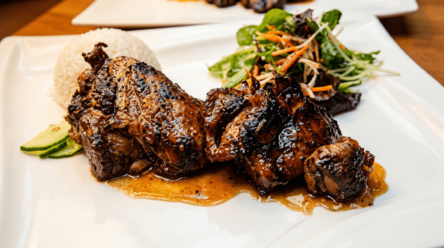 Teriyaki Chicken Thigh Plate Lunch.