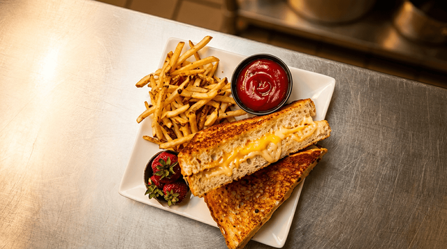 Kids Grilled Cheese Sandwich.